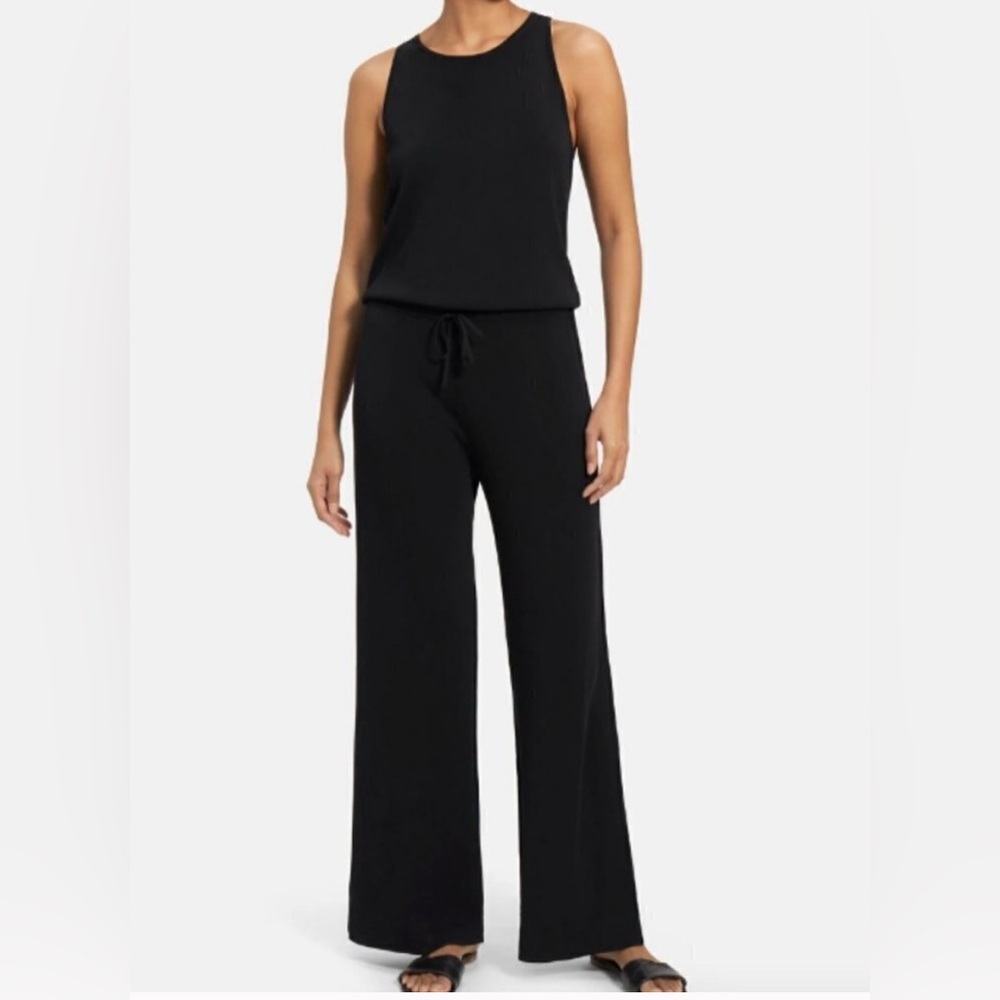 Theory Midrelle Lustrate Tank Strap Jumpsuit in Compact Knit